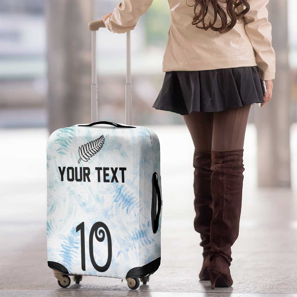 Custom New Zealand Football Luggage Cover The Whites-Aotearoa Inspired LT03 - Polynesian Pride