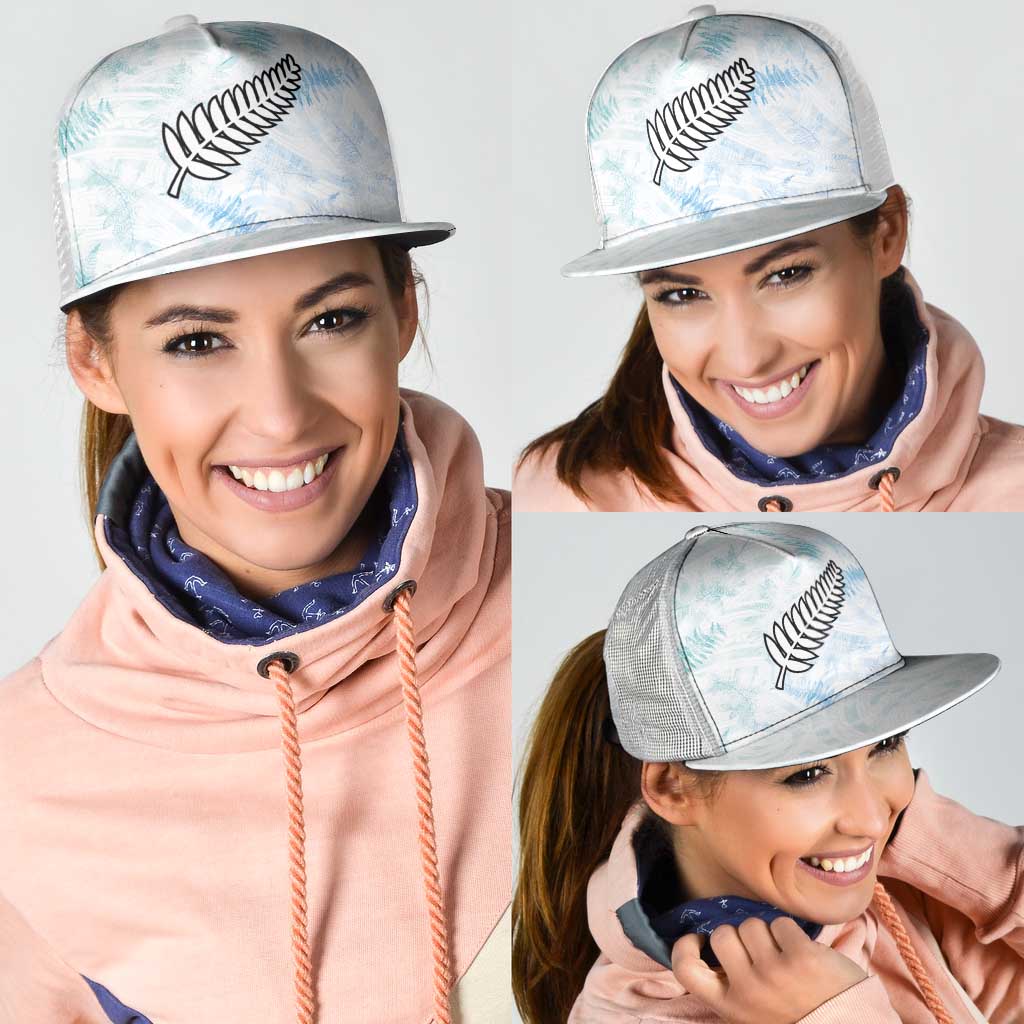 New Zealand Football Mesh Trucker Cap The Whites-Aotearoa Inspired - Polynesian Pride