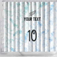 Custom New Zealand Football Shower Curtain The Whites-Aotearoa Inspired - Polynesian Pride