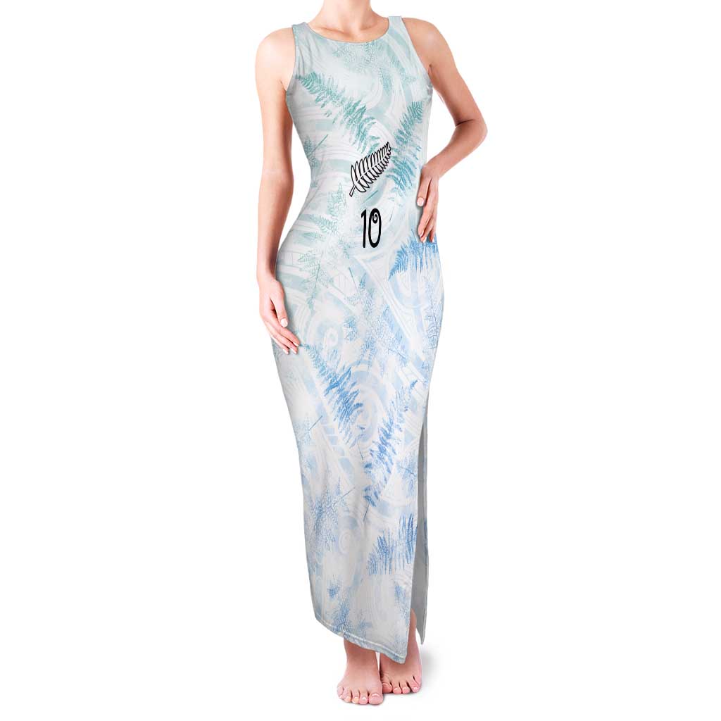 Custom New Zealand Football Tank Maxi Dress The Whites-Aotearoa Inspired - Polynesian Pride