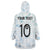 Custom New Zealand Football Wearable Blanket Hoodie The Whites-Aotearoa Inspired - Polynesian Pride