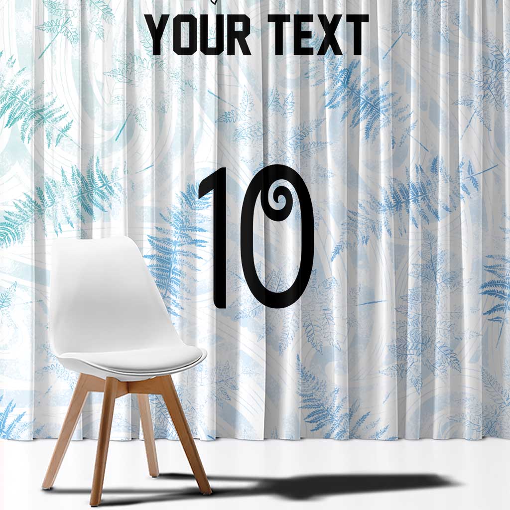 Custom New Zealand Football Window Curtain The Whites-Aotearoa Inspired - Polynesian Pride