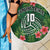 Custom Hawaii Volleyball Beach Blanket Kakau Abstract and Tropical Plants Green Color - Polynesian Pride