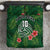 Custom Hawaii Volleyball Bedding Set Kakau Abstract and Tropical Plants Green Color - Polynesian Pride