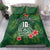 Custom Hawaii Volleyball Bedding Set Kakau Abstract and Tropical Plants Green Color - Polynesian Pride