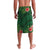 Custom Hawaii Volleyball Lavalava Kakau Abstract and Tropical Plants Green Color - Polynesian Pride