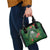 Custom Hawaii Volleyball Shoulder Handbag Kakau Abstract and Tropical Plants Green Color - Polynesian Pride