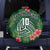 Custom Hawaii Volleyball Spare Tire Cover Kakau Abstract and Tropical Plants Green Color - Polynesian Pride