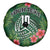 Custom Hawaii Volleyball Spare Tire Cover Kakau Abstract and Tropical Plants Green Color - Polynesian Pride