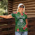 Custom Hawaii Volleyball Women Polo Shirt Kakau Abstract and Tropical Plants Green Color - Polynesian Pride