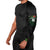 Custom Hawaii Volleyball Arm Sleeves Kakau Abstract and Tropical Plants Black Color - Polynesian Pride