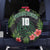 Custom Hawaii Volleyball Spare Tire Cover Kakau Abstract and Tropical Plants Black Color - Polynesian Pride