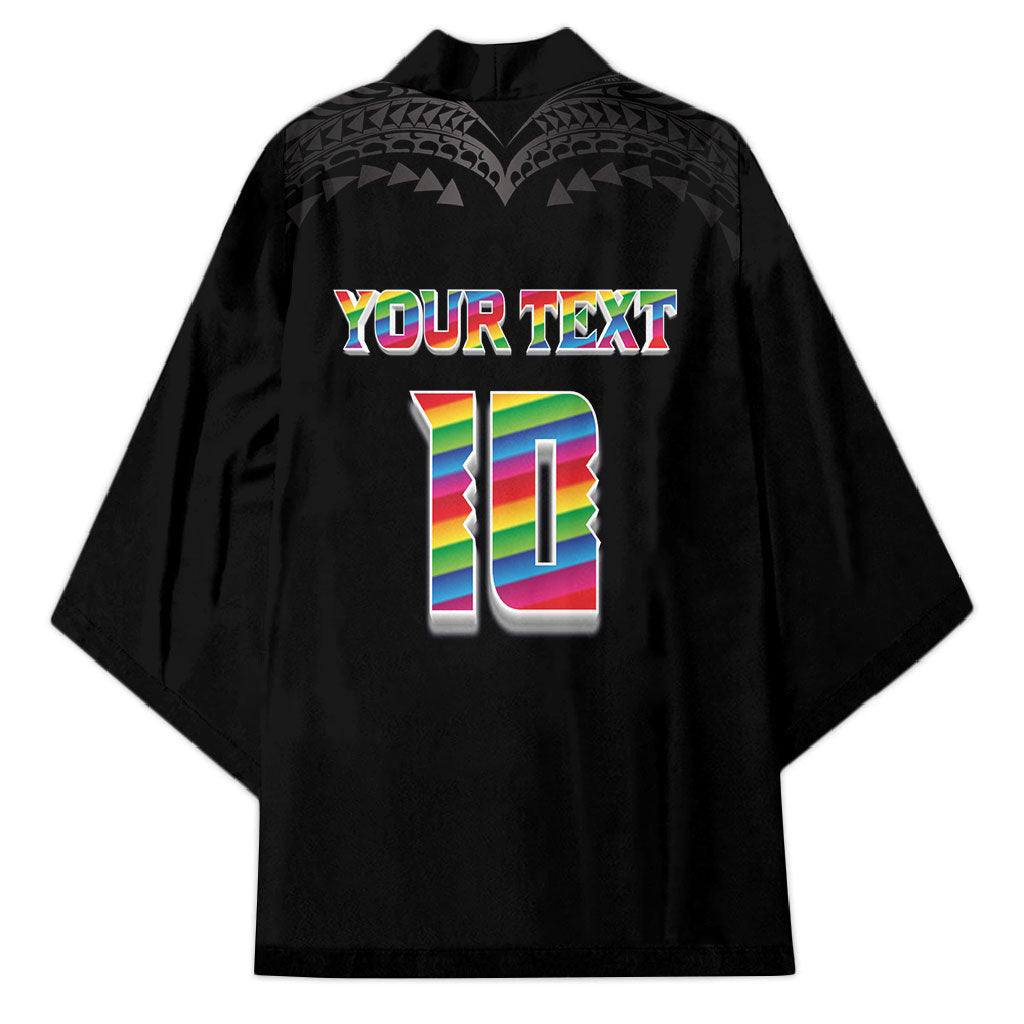 Custom Hawaii Rainbow Warriors Kimono Kakau Shark Tooth and Polynesian Art Tattoo LT03 - Polynesian Pride