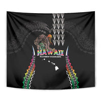 Hawaii Rainbow Warriors Tapestry Kakau Shark Tooth and Polynesian Art Tattoo LT03 - Polynesian Pride