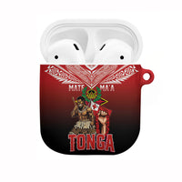 Mate Ma'a Tonga AirPods Case Traditional Warrior and Ngatu Art Pattern
