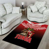 Mate Ma'a Tonga Area Rug Traditional Warrior and Ngatu Art Pattern LT03 - Polynesian Pride