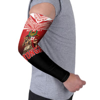Mate Ma'a Tonga Arm Sleeves Traditional Warrior and Ngatu Art Pattern LT03 - Polynesian Pride