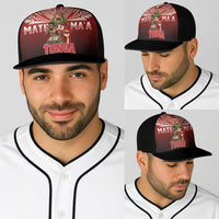 Mate Ma'a Tonga Baseball Net Cap Traditional Warrior and Ngatu Art Pattern LT03 - Polynesian Pride