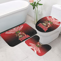 Mate Ma'a Tonga Bathroom Set Traditional Warrior and Ngatu Art Pattern LT03 - Polynesian Pride