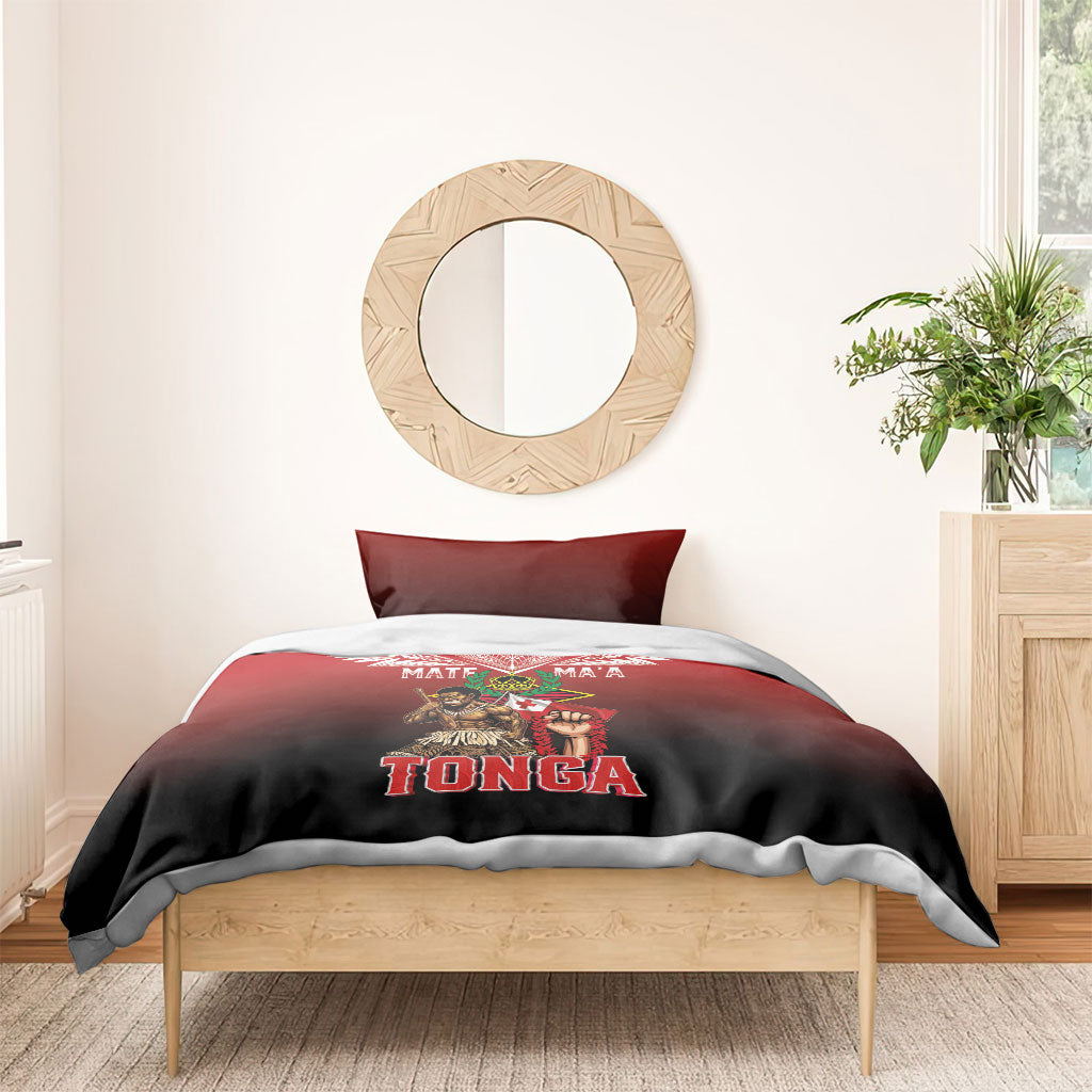 Mate Ma'a Tonga Bedding Set Traditional Warrior and Ngatu Art Pattern LT03 - Polynesian Pride