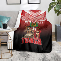 Mate Ma'a Tonga Blanket Traditional Warrior and Ngatu Art Pattern LT03 - Polynesian Pride