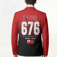 Mate Ma'a Tonga Blazer Traditional Warrior and Ngatu Art Pattern LT03 - Polynesian Pride
