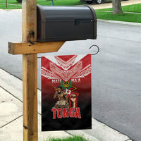 Mate Ma'a Tonga Garden Flag Traditional Warrior and Ngatu Art Pattern LT03 - Polynesian Pride