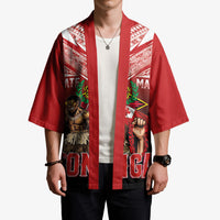 Mate Ma'a Tonga Kimono Traditional Warrior and Ngatu Art Pattern LT03 - Polynesian Pride