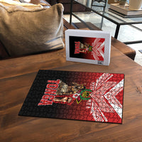 Mate Ma'a Tonga Puzzle Traditional Warrior and Ngatu Art Pattern LT03 - Polynesian Pride
