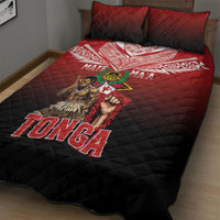 Mate Ma'a Tonga Quilt Bed Set Traditional Warrior and Ngatu Art Pattern LT03 - Polynesian Pride