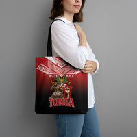 Mate Ma'a Tonga Tote Bag Traditional Warrior and Ngatu Art Pattern
