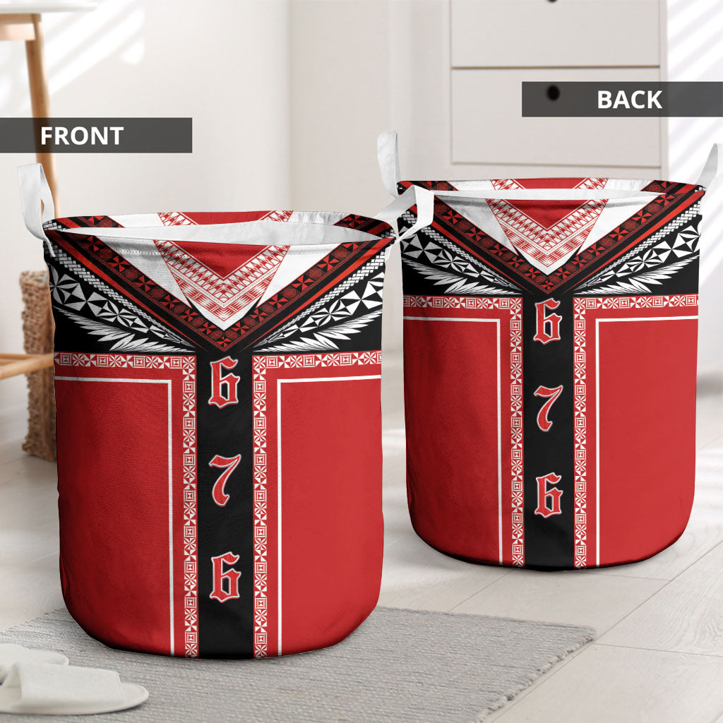 Tonga Laundry Basket Tribal Pacific Ngatu Motif LT03 - Polynesian Pride