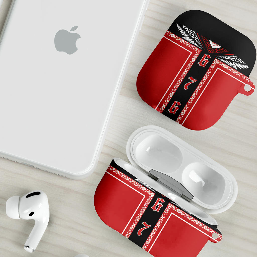 Tonga AirPods Case Tribal Pacific Ngatu Motif