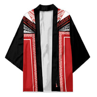 Tonga Kimono Tribal Pacific Ngatu Motif LT03 Unisex Red - Polynesian Pride