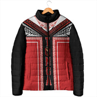 Tonga Padded Jacket Tribal Pacific Ngatu Motif LT03 - Polynesian Pride