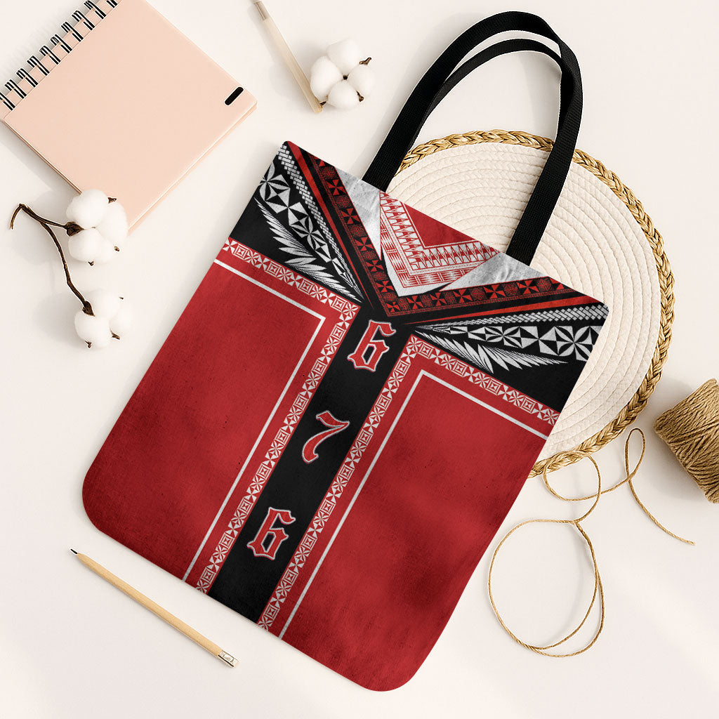 Tonga Tote Bag Tribal Pacific Ngatu Motif