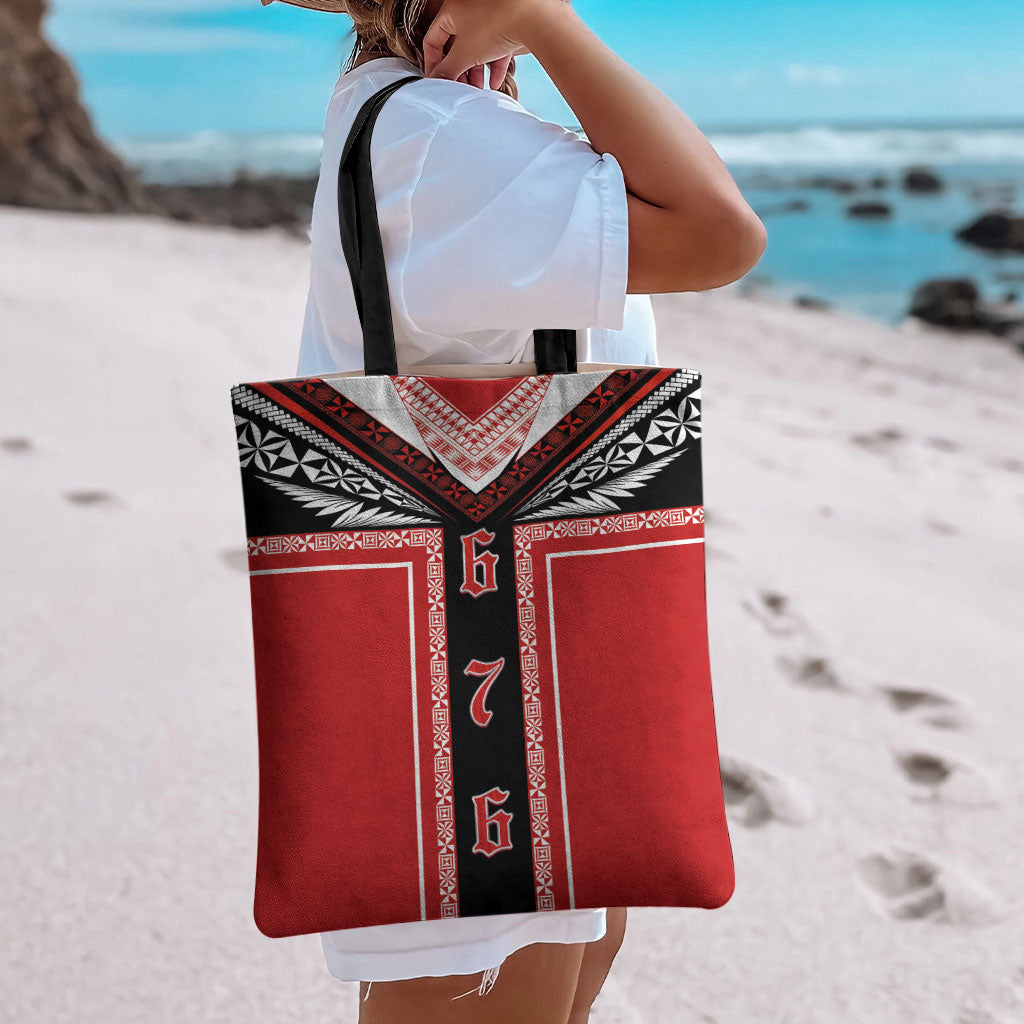 Tonga Tote Bag Tribal Pacific Ngatu Motif