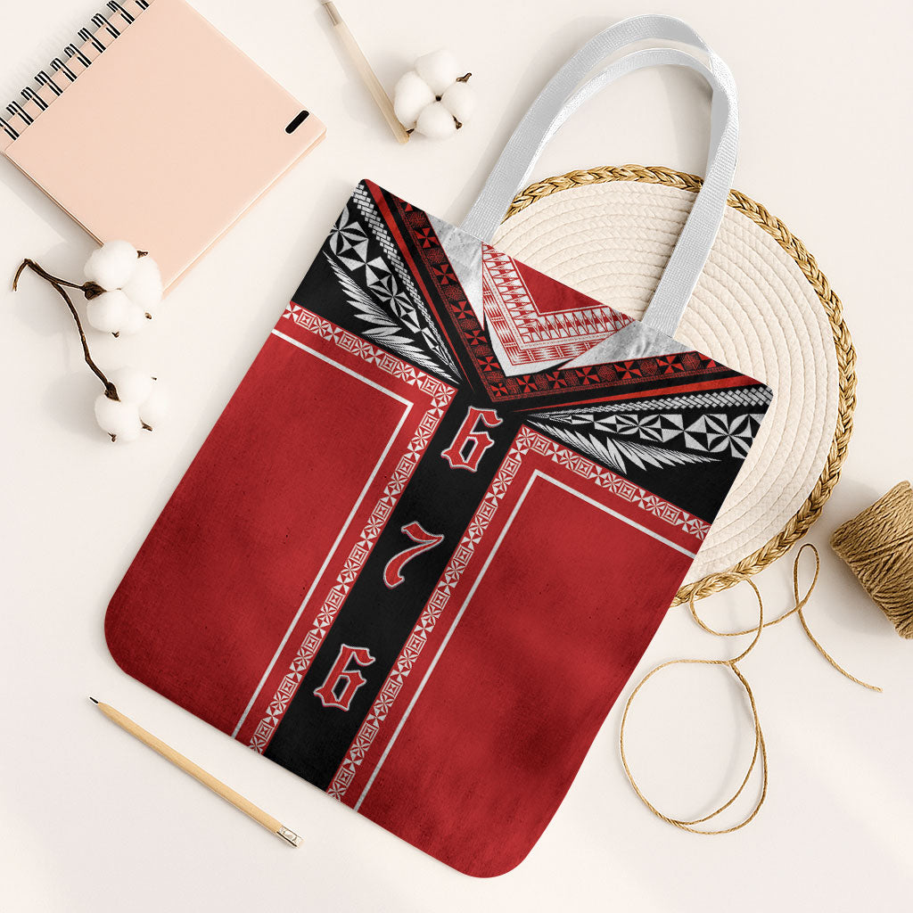 Tonga Tote Bag Tribal Pacific Ngatu Motif