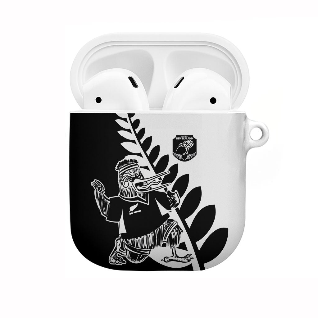 Aotearoa Rugby League AirPods Case Kiwi Haka and Fern - Sporty Style