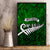 New Zealand Canvas Wall Art Silver Fern and Maori Symbols Papua Shell Green Style LT03 - Polynesian Pride