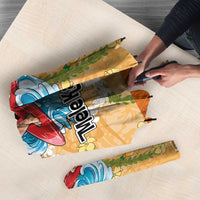 Hawaii Mele Kalikimaka Umbrella Funny Santa Claus Surfing on Tropical Plants - Polynesian Pride