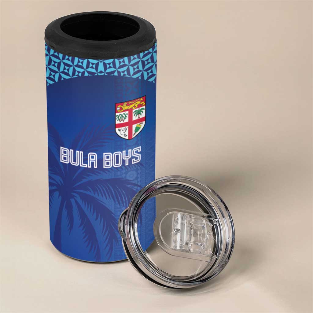 Custom Fiji Football-Towards World Cup 2026 4 in 1 Can Cooler Tumbler LT03 - Polynesian Pride