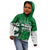 Custom Hawaii Volleyball-Kakau Motif Green Color Kid Hoodie