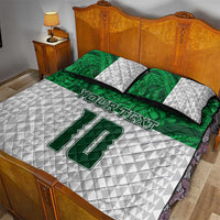Custom Hawaii Volleyball-Kakau Motif Green Color Quilt Bed Set