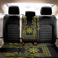 Philippines Barong Style Back Car Seat Cover with Polynesian Art and Leaf Motif Black-Gold Color LT03 - Polynesian Pride