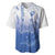 Philippines National Costume Style Baseball Jersey Barong Tagalog and Eagle Feather Blue Color