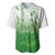 Philippines National Costume Style Baseball Jersey Barong Tagalog and Eagle Feather Green Color