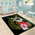 Kia Orana Cook Islands Area Rug Turtle and Hibiscus Polynesian Pattern