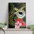 Kia Orana Cook Islands Canvas Wall Art Turtle and Hibiscus Polynesian Pattern