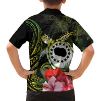 Kia Orana Cook Islands Family Matching Puletasi and Hawaiian Shirt Turtle and Hibiscus Polynesian Pattern LT03 - Polynesian Pride